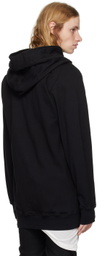 Julius Black Funnel Neck Hoodie