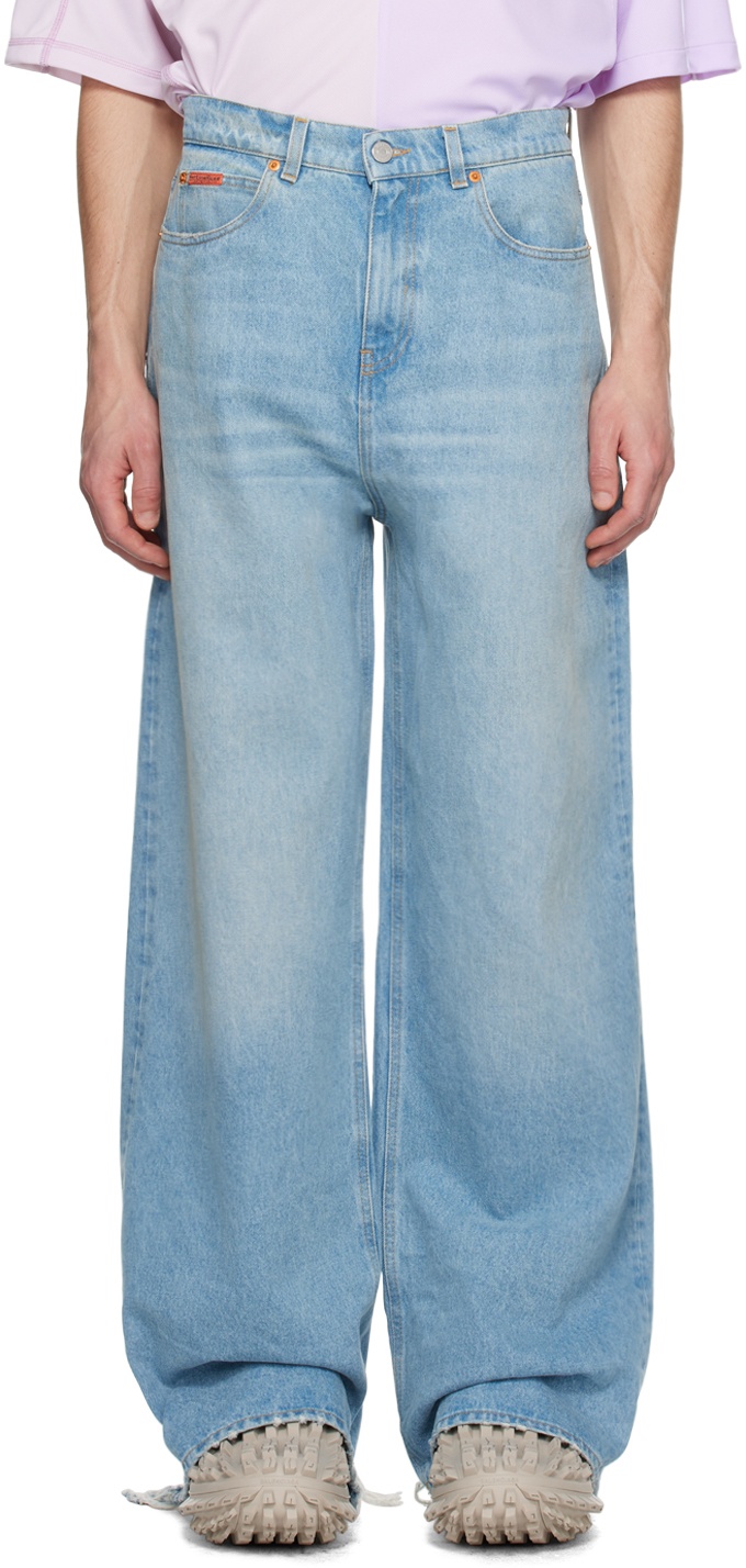 Photo: Martine Rose Blue Extended Jeans