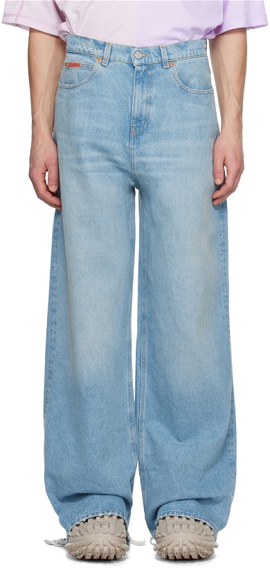 Photo: Martine Rose Blue Extended Jeans
