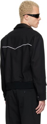 Ernest W. Baker Black Western Harrington Jacket