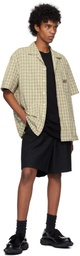 Kijun Beige Check Half Sleeve Shirt