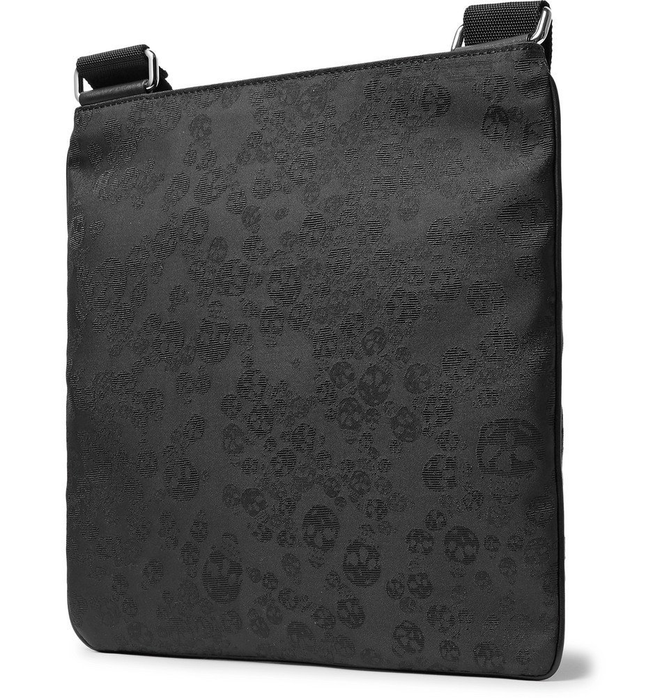 Alexander McQueen - Leather-Trimmed Jacquard Messenger Bag