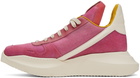 Rick Owens Pink Geo Geth Sneakers