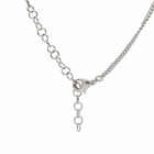 MM6 Maison Margiela Men's Pendant Necklace in Polished Palladio 