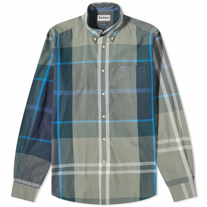 Photo: Barbour Men's Harris Tailored Shirt in Kielder Blue Tartan