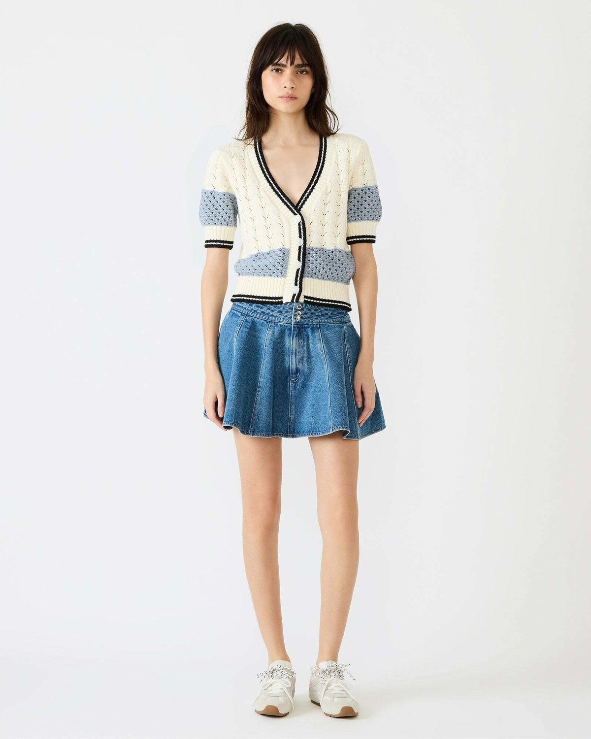 Steve Madden Fiona Cardigan in White