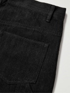 Kartik Research - Straight-Leg Embellished Embroidered Jeans - Black