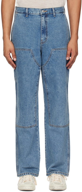Photo: Dunst Blue Patched Carpenter Jeans