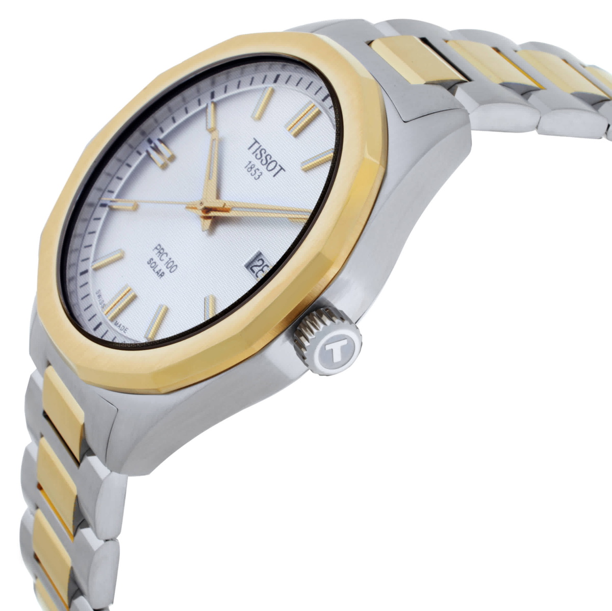 Tissot PRC 1000 Quartz Solar Silver Dial Mens Watch T151.422.22.031.00