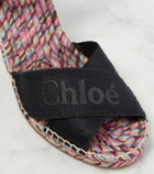 Chloé Piia leather espadrille wedges