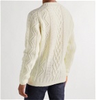 Howlin' - Super Cult Slim-Fit Cable-Knit Wool Sweater - White