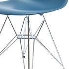 Vitra Eames DSR Side Chair Chrome Legs in Sea Blue