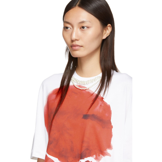 Simone Rocha White Louise Bourgeois Edition Les Fleurs T-Shirt