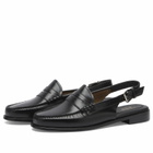 Bass Weejuns Women's Weejun Penny Sling Loafer in Black Leather