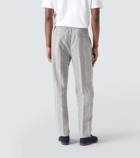 Brunello Cucinelli Linen, wool and silk-blend straight pants