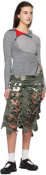 Andersson Bell Gray Tight Ribbed Combination Hoodie