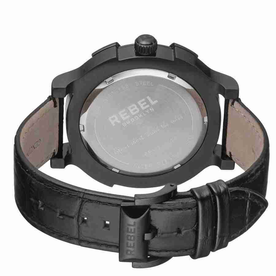 Rebel Brooklyn Bridge Black Dial Mens Watch RB102-6071