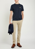 Belstaff Logo-appliquéd Cotton T-shirt Navy
