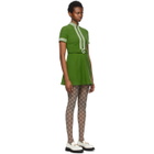Gucci Green Wool Crepe Dress