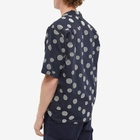 Eastlogue Men's Holiday Short Sleeve Shirt in Black/White Dot