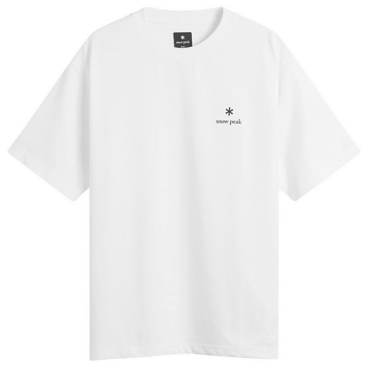 Photo: Snow Peak Men's NSD Logo T-Shirt in Off White