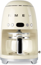 SMEG Beige Retro-Style Drip Coffee Maker, 1.2 L