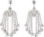 Magda Butrym Silver Crystal Drop Earrings