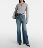 Victoria Beckham Wool and cashmere half-zip sweater