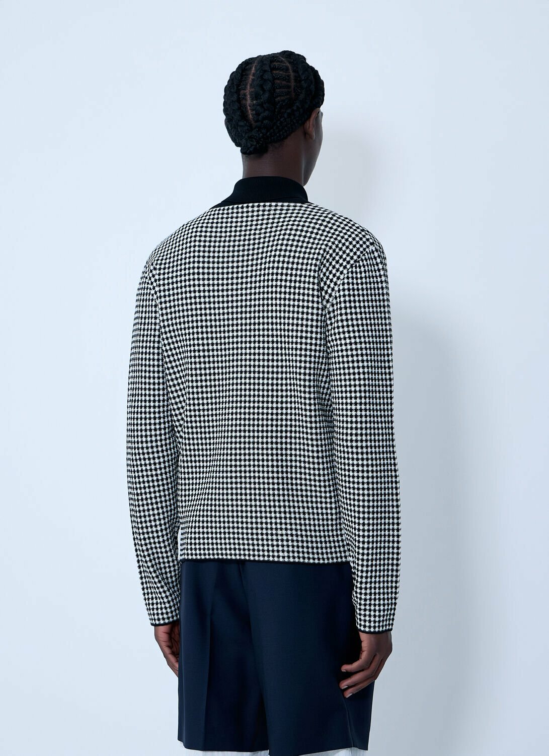 Jil Sander Houndstooth Zip-Up Shirt