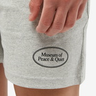 Museum of Peace and Quiet Men's Badge Sweat Shorts in Heather