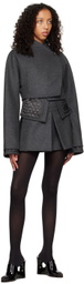 Maximilian Davis Gray Madeline Miniskirt