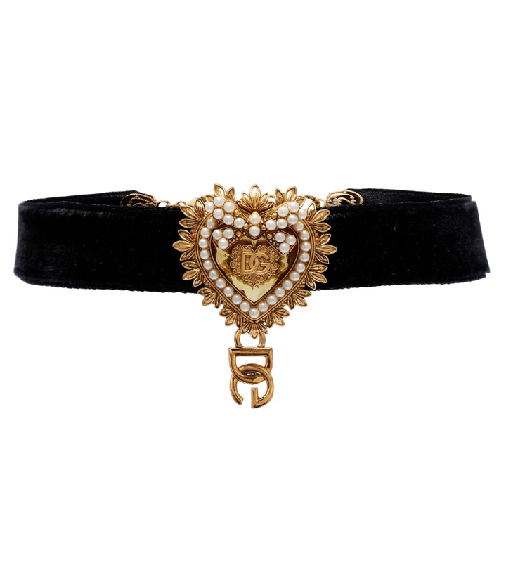 Photo: Dolce&Gabbana DG velvet choker
