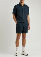 Oliver Spencer Osborne Linen Shorts Navy