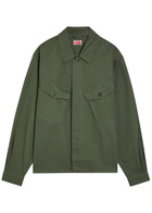 Kenzo Cotton-twill Overshirt Khaki