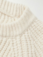 The Frankie Shop - Carter Ribbed Merino Wool-Blend Sweater - Neutrals