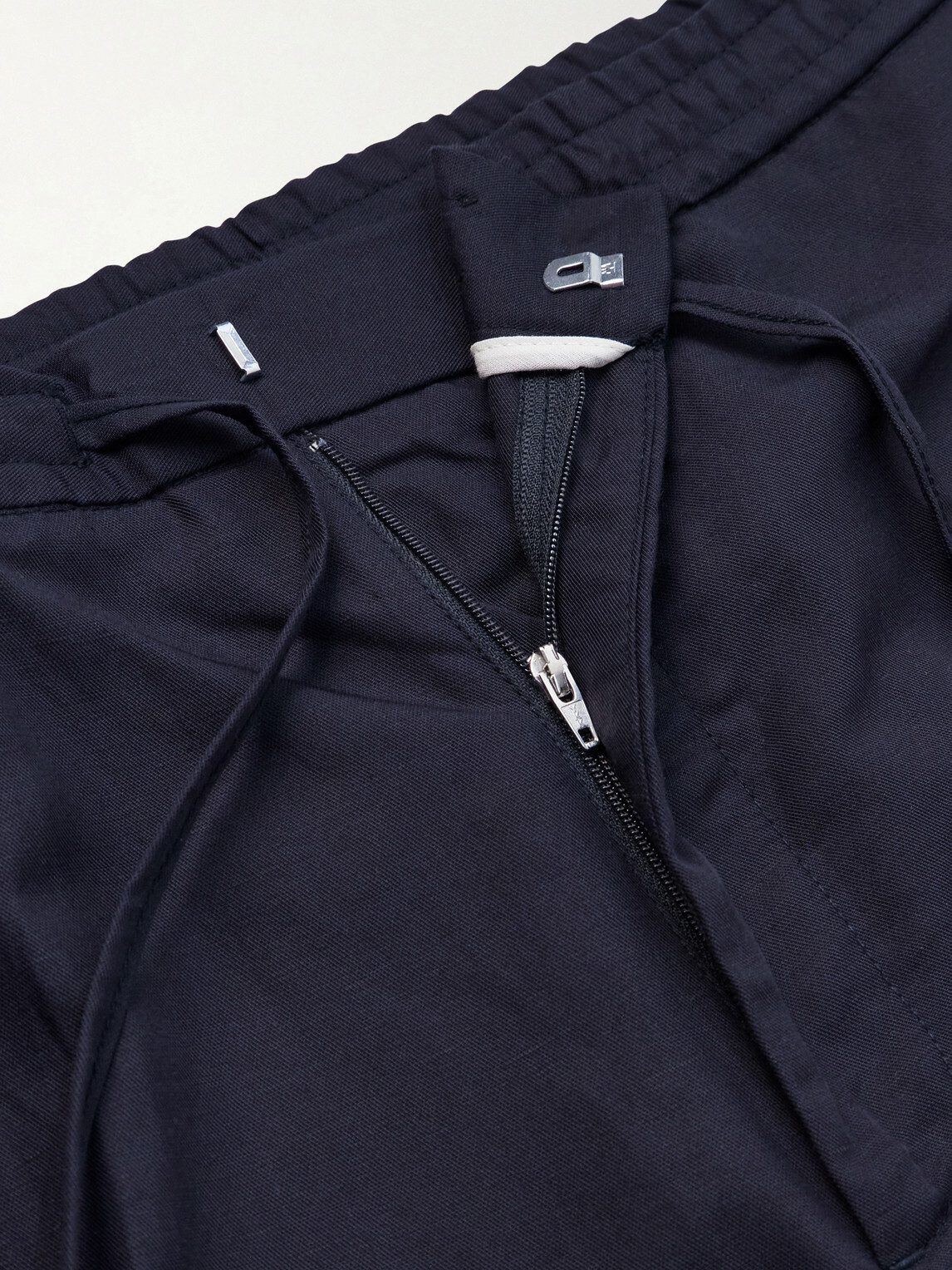 Officine Générale - Phil Straight-Leg Lyocell, Linen and Cotton-Blend Shorts - Blue