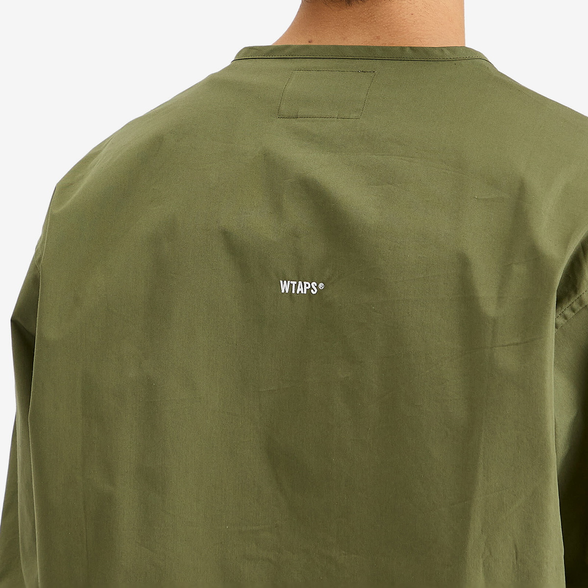 21FW WTAPS LEAGUE OLIVE DRAB Lサイズ WTAPS Men's Long Sleeve Baseball Shirt in Olive Drab WTAPS