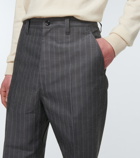 Junya Watanabe - Pinstriped mid-rise straight pants