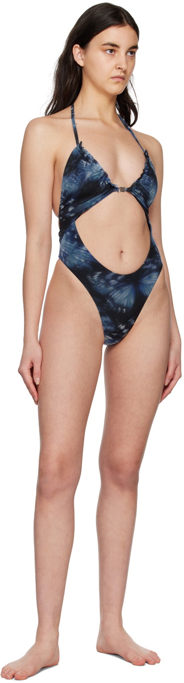 Chanel Baby Blue Butterfly One Piece