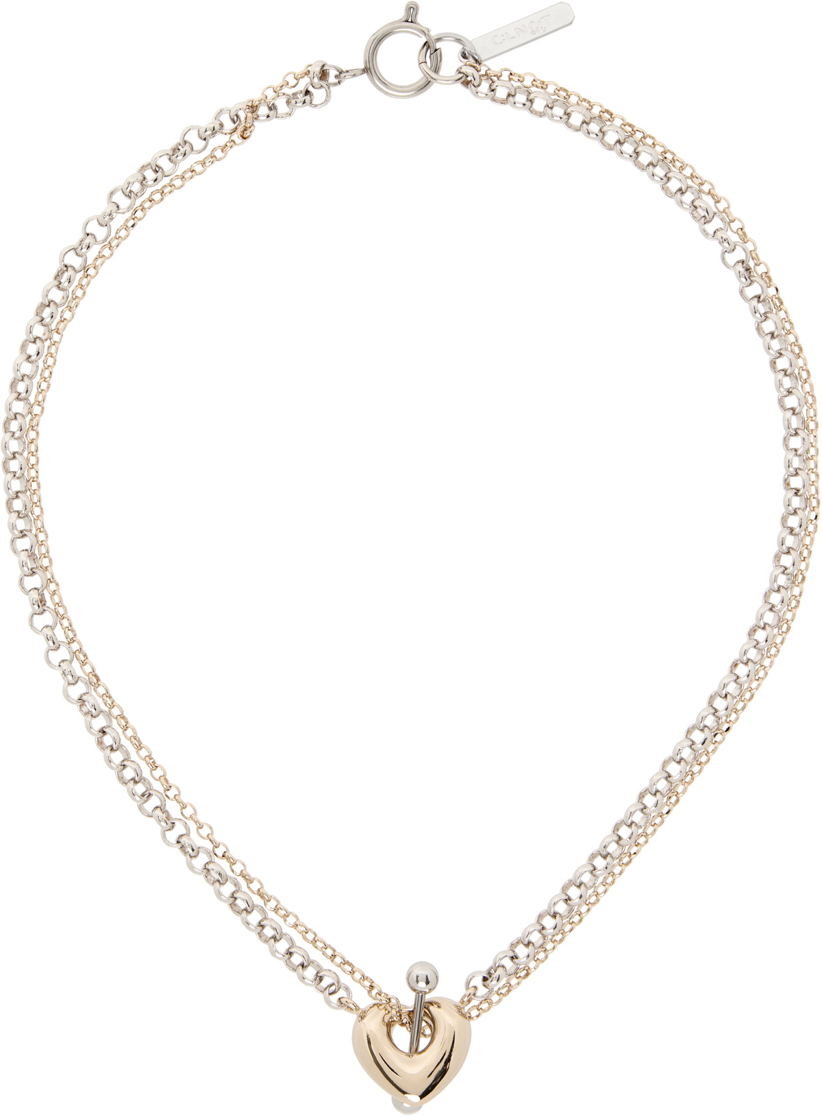 Justine Clenquet White & Silver Diana Necklace Justine Clenquet