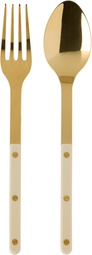 Sabre Gold & Beige Bistrot Solid Serving Set