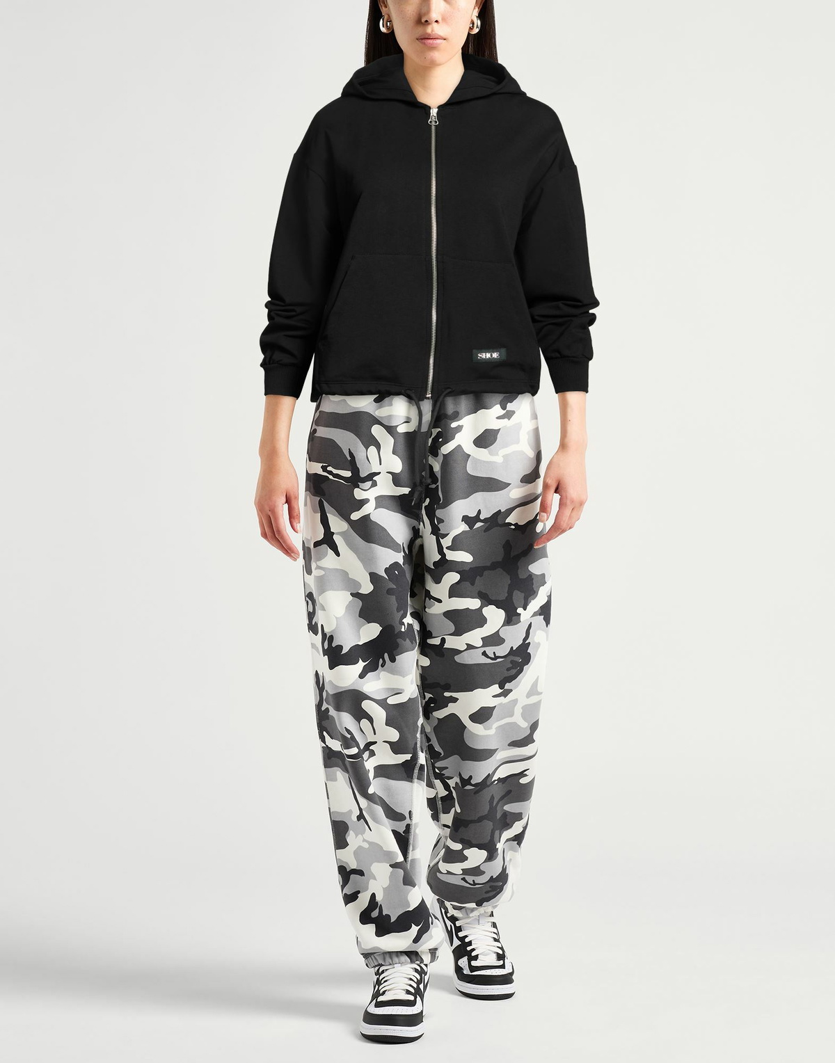 Shoe Womens Sweatshirt in Black