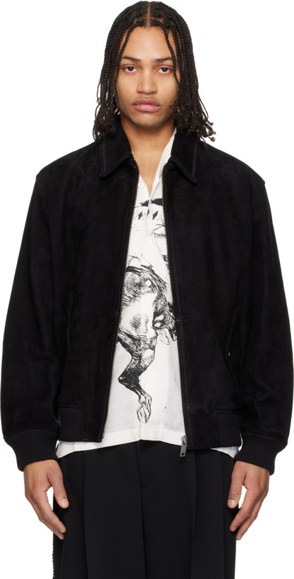 Photo: Hugo Black Extra-Slim-Fit Soft Suede Jacket