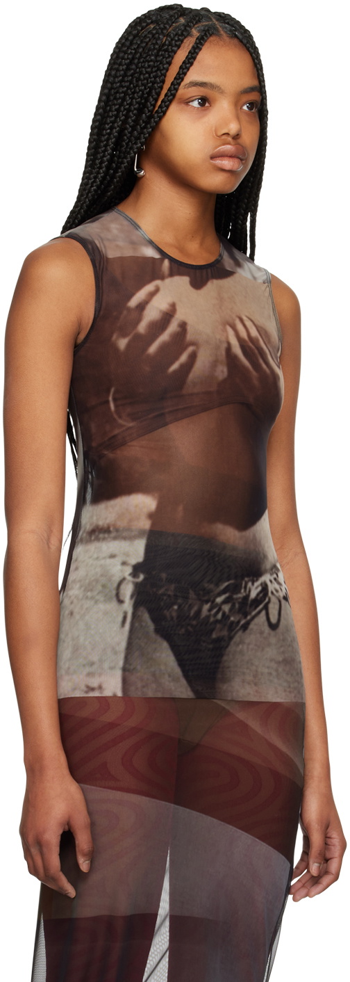 ELLISS Brown Grab My Vest Tank Top