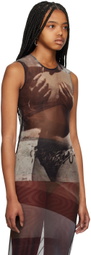 ELLISS Brown Grab My Vest Tank Top
