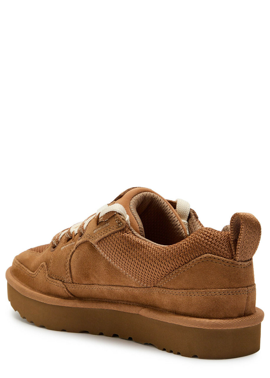 Ugg Lowmel Quilted Suede Sneakers Tan