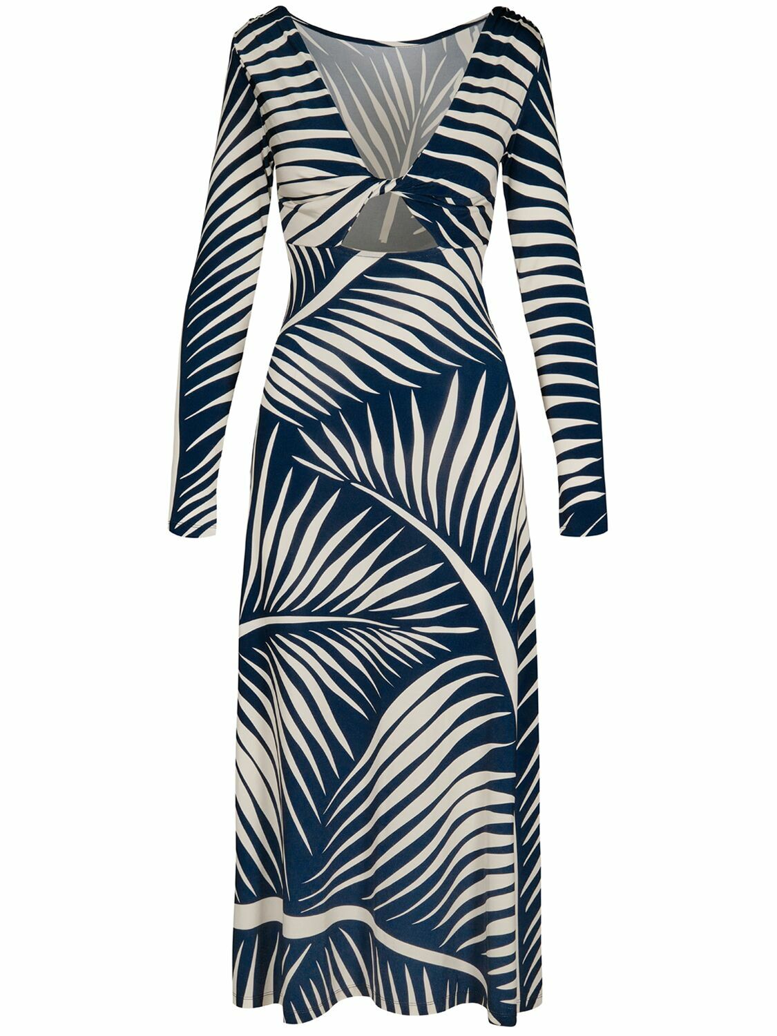 JOHANNA ORTIZ - Printed Shiny Jersey Cutout Midi Dress Johanna Ortiz JOHANNA ORTIZ - Printed Shiny Jersey Cutout Midi Dress Johanna Ortiz