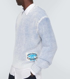 Acne Studios Appliqué cotton-blend sweater