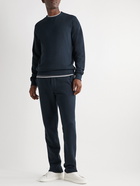 Sid Mashburn - Slim-Fit Tapered Cotton-Jersey Sweatpants - Blue