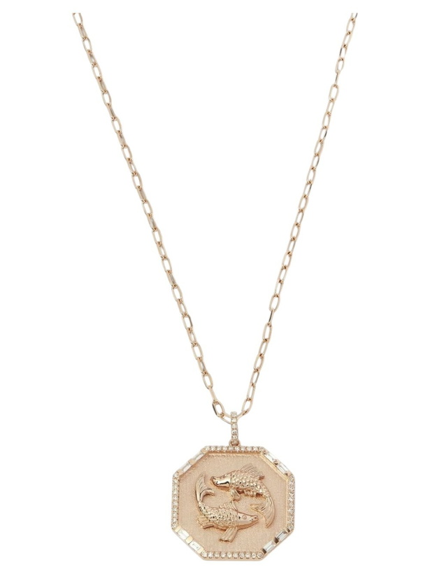 Photo: SHAY 18K Rose Gold Pisces Pendant Diamond Necklace